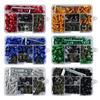 177pcs/set Motorcycle Fairing Bolts Kit Motorcycle Windscreen Screws Colorful Fasteners Fairing Bolts Nut Clips Kit