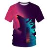 Summer Round Neck 3D Godzilla Pattern Printed Top Fashionable Casual Short Sleeved Children's Boy T-shirts