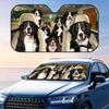 Bernese Mountain Dog DRIVING Sun Visor Foldable Universal Car Windshield Sun Shade UV Protection Heat Insulation Foldable Cover