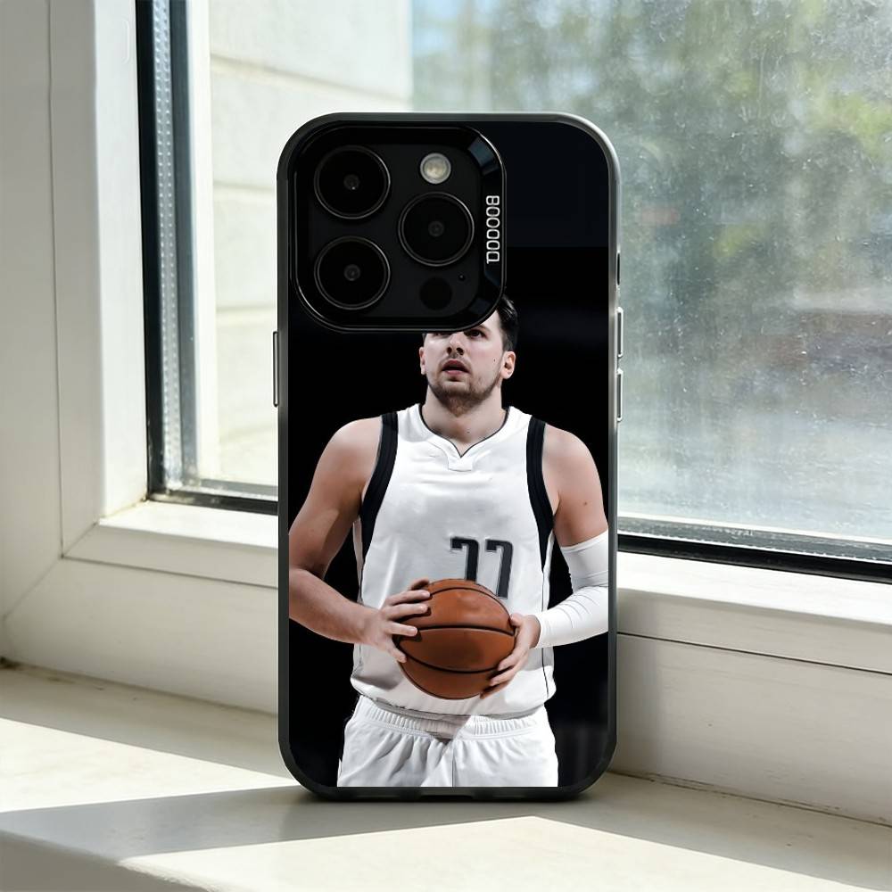 Спортивный Баскетбольный Чехол для Телефона Лука Дончича Для iPhone 17,16,15,14,13,12,11 Plus,Pro Max,XS,Красочный Серебряный Чехол для Телефона Funda Cover