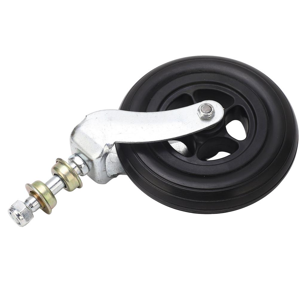Черное 6-дюймовое поворотное колесо, универсальное амортизирующее, 250 фунтов, полиуретановое колесо, переднее поворотное колесо для инвалидной коляски, замена для ходунков, скутера