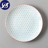 Japanese Style 8 Inch Ceramic Under Glazed Vegetable Dinner Plate Simple Dessert Plate Household Small Steak Dish Food Container
