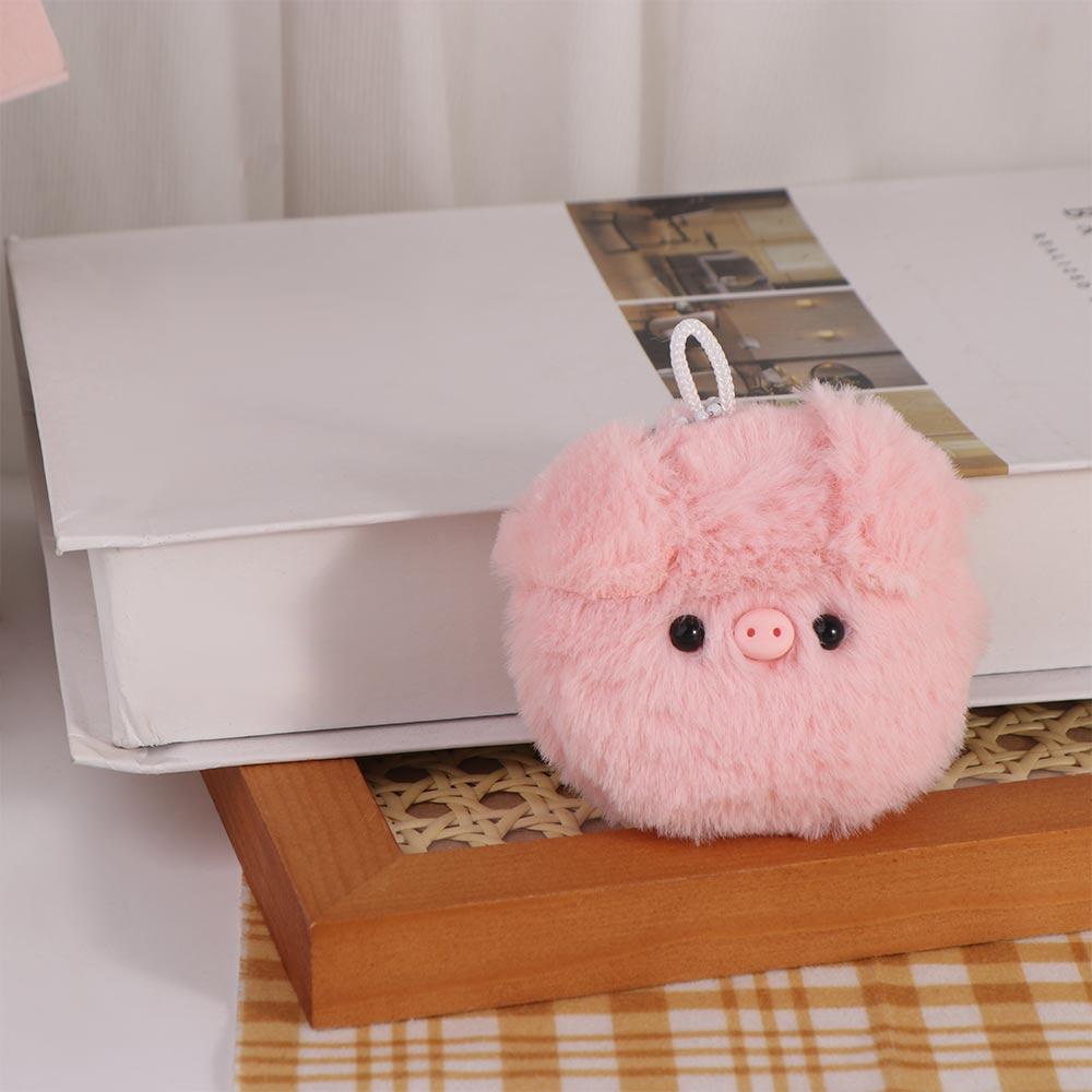 Мягкий плюш, маленькая голова свиньи, плюшевый кулон, маленькая голова свиньи, плюшевый брелок в виде свиньи, женский, для девочек