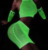 Glow In The Dark Mesh Bodystocking Lingerie Set Sexy