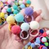 20 шт. Детские эластичные резинки для волос Девочки Плюшевый шарик Резинка для детей Сладости Скранчи Завязки для волос Зажим Детские аксессуары для волос
