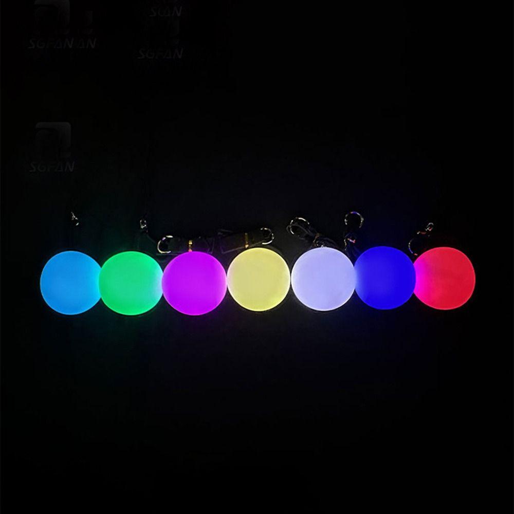 Creativity RGB Glowing Hand Props Waterproof Luminous Belly Dance Throwing Ball Xmas