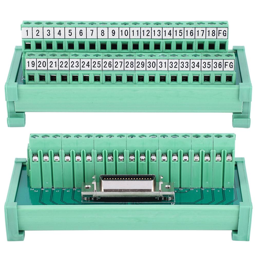 Клеммная колодка Разъем для кабеля Модуль ПЛК SCSI 36P 35 мм DIN-рейка Электротехнические изделия