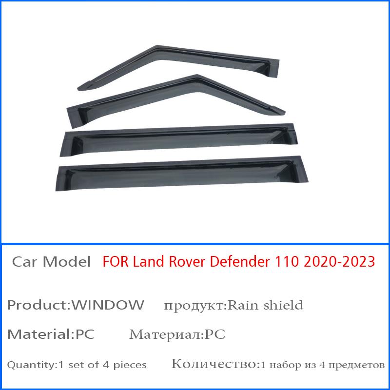 FOR Land Rover Defender 90 110 Car Window Rain Cover Window Visors Deflector Smoke Sun Rain Guard Deflector Car Accessories