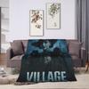 Resident Evil Village Пледы Качественные Мягкие Теплые Плед Осень Мальчик Девочка Гостиная Эстетичный Покрывало