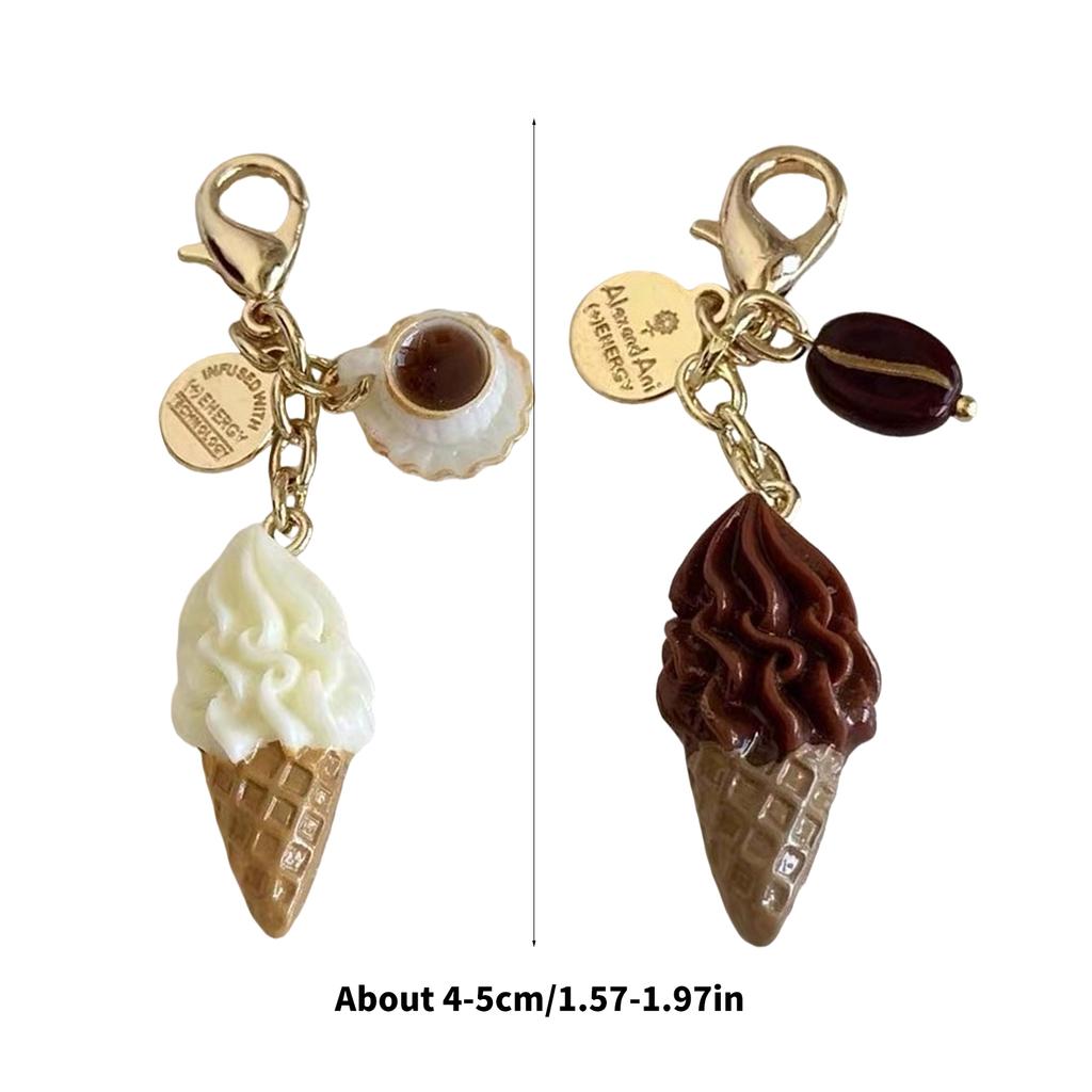 Модный брелок для мороженого с пряжкой Практичный и привлекающий внимание аксессуар для студентов и законодателей моды Используйте