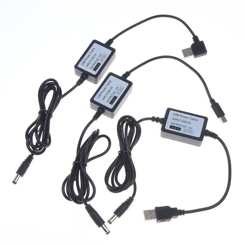 DC-DC 5В на 9В 12В 1А Повышающий USB Кабель-адаптер Преобразователь питания 5.5x2.1 мм для разъема питания