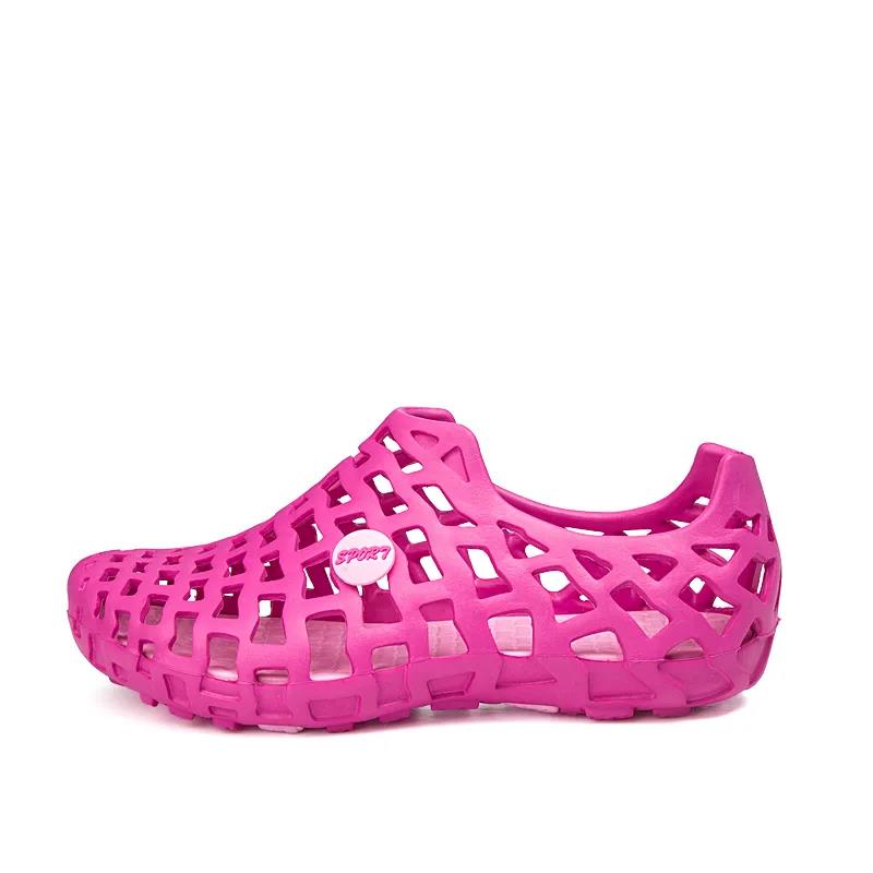 Полые сандалии, пляжная обувь для пар, легкая и удобная летняя нескользящая мягкая подошва в римском стиле.