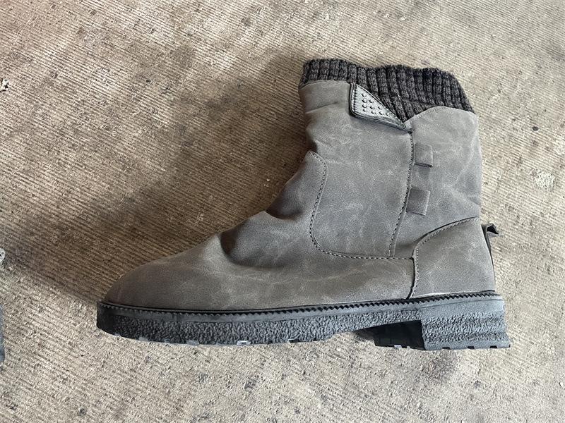 Мода 2024 года женские сапоги до середины голени вязаные женские сапоги на платформе флокированные летние туфли женские туфли ретро сапоги новые Botines Para Mujeres