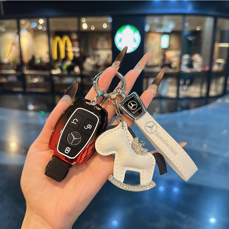 FA9For Mercedes Benz A C E S G Class GLC GLS W177 W205 W213 W222 X167 AMG Remote Car Key Case Cover Fob