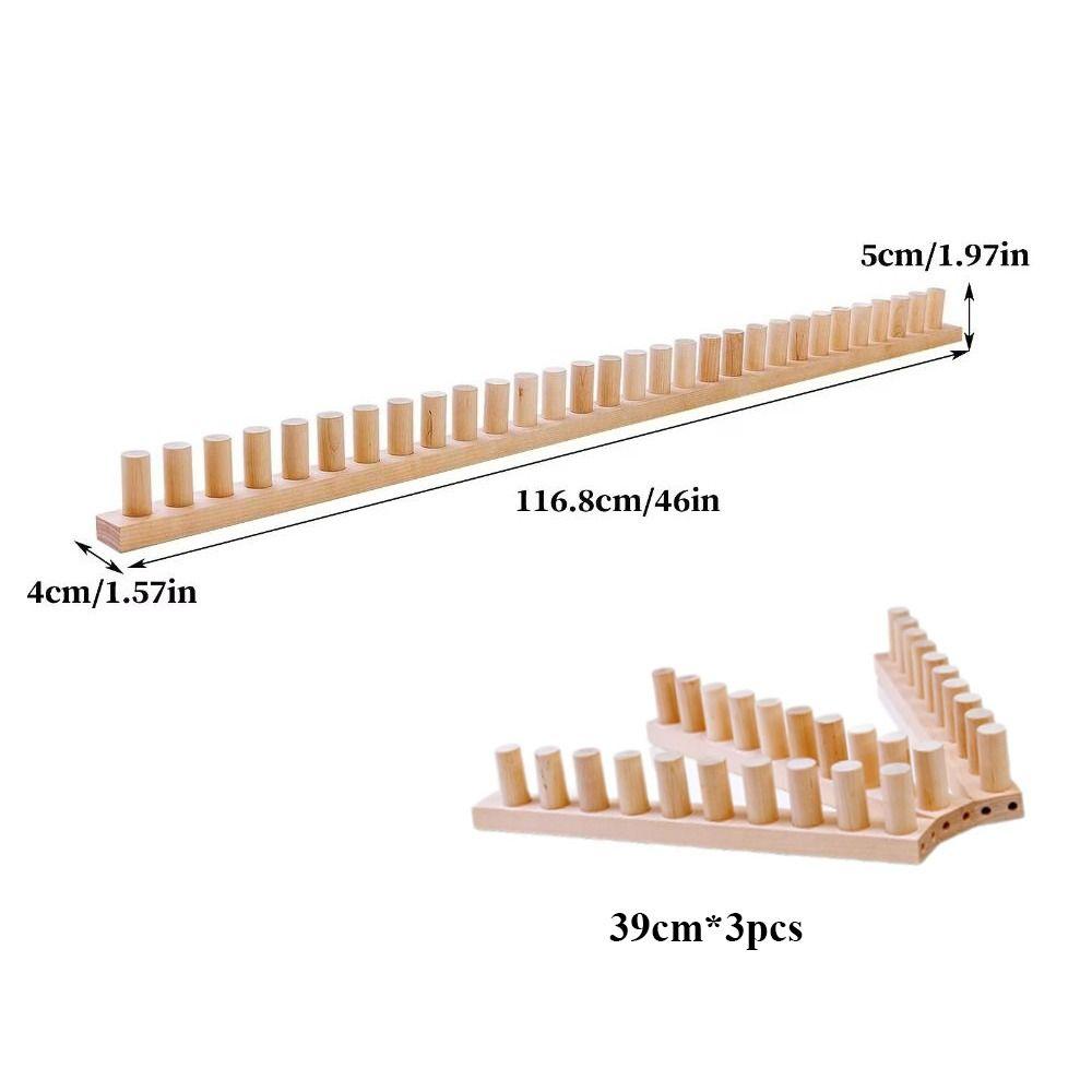 Adjustable Size Chunky Blankets Loom Portable Modular Design Hand Knitting Board Detachable Beginner Friendly Hand Weaving Kit