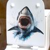 Креативные наклейки на унитаз в виде акулы, Забавные декоративные наклейки для ванных комнат и туалетов