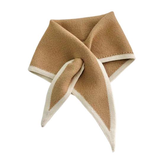 Женский шарф пэчворк цвет пирсинг обернутый короткий шарф ложный воротник зимний уличный велосипедный шарф-обертывание