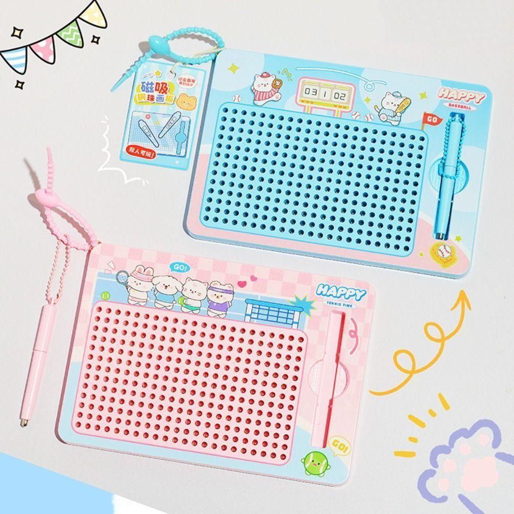 Cartoon Doodle Board Keychain Puzzle Writing Pad Bag Pendant Cute Backpack Key Chain Kids