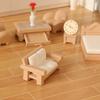 1/12 Dollhouse Miniature Furniture Set Dollhouse Living Room Bedroom Decoration Dolls House Accessories Kid Pretend Play Toy