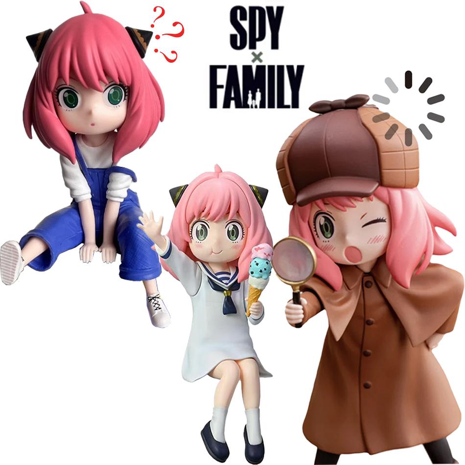 Фигурка Ани из SPY×FAMILY 13 см в джинсах с подтяжками, стоппер для лапши, аниме фигурка действия, игрушки, подарки, красивый дизайн