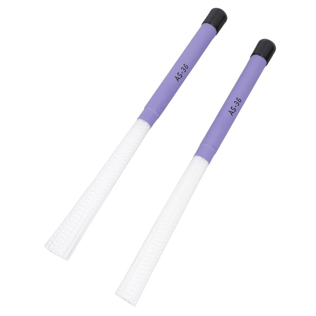 1 пара барабанных щеток с гладкой ручкой, нейлоновая телескопическая щетина, палочки для перкуссионного инструмента