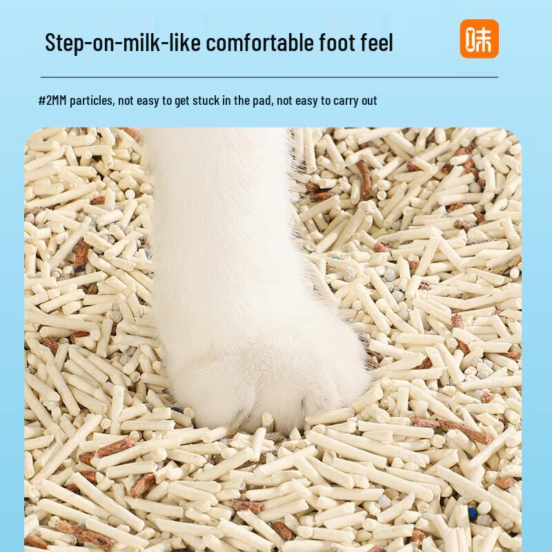 Wei Dang Jia 5-в-1 Смешанный тофу бентонитовый кошачий наполнитель