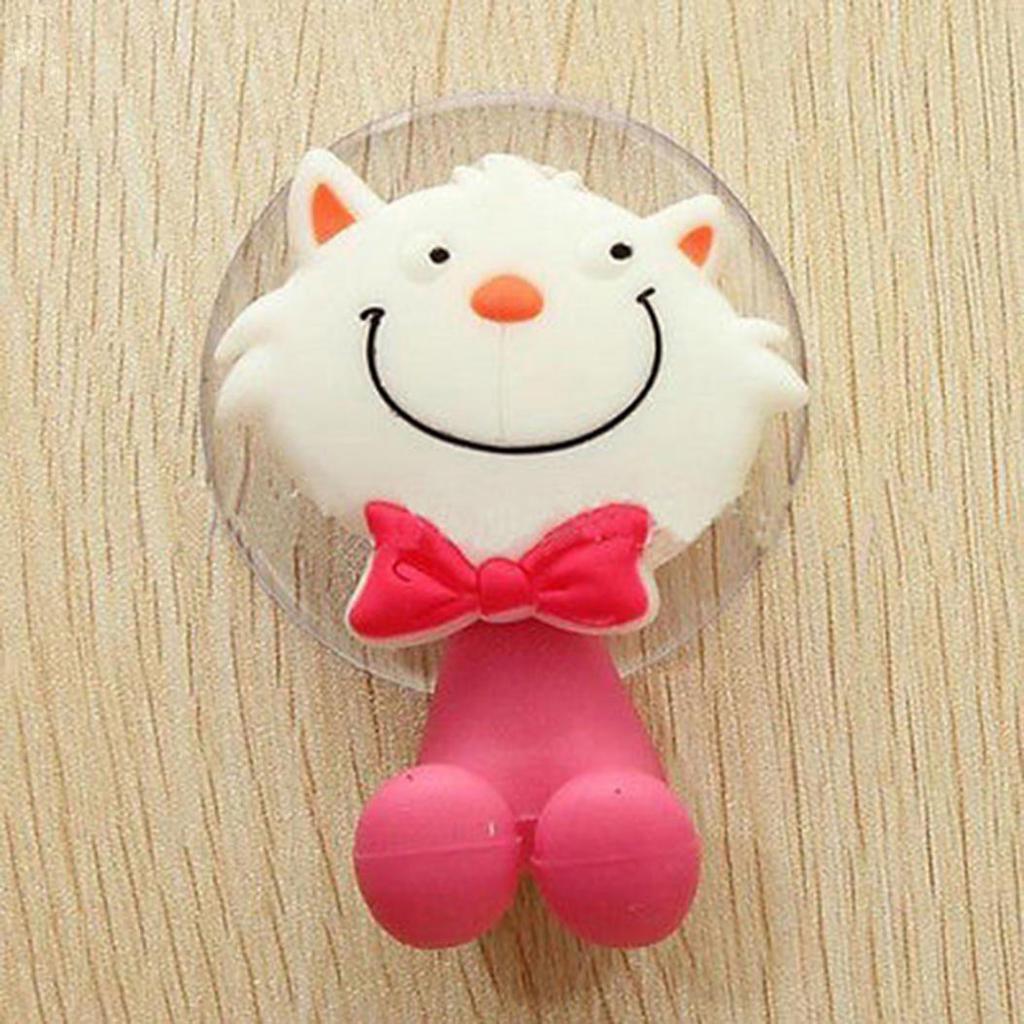 Cartoon Animal Bathroom Toothbrush Suction Cup Wall Holder Hanger Rack Storage