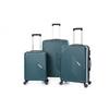Set of 3 Rigid Expandable Suitcases + 30% Volume - Lys Paris 337/3 - Green