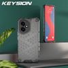 KEYSION Противоударный бронированный чехол для HONOR 400 Pro 5G Мягкий силикон+ПК Прозрачная сотовая задняя крышка для телефона Huawei Honor 400