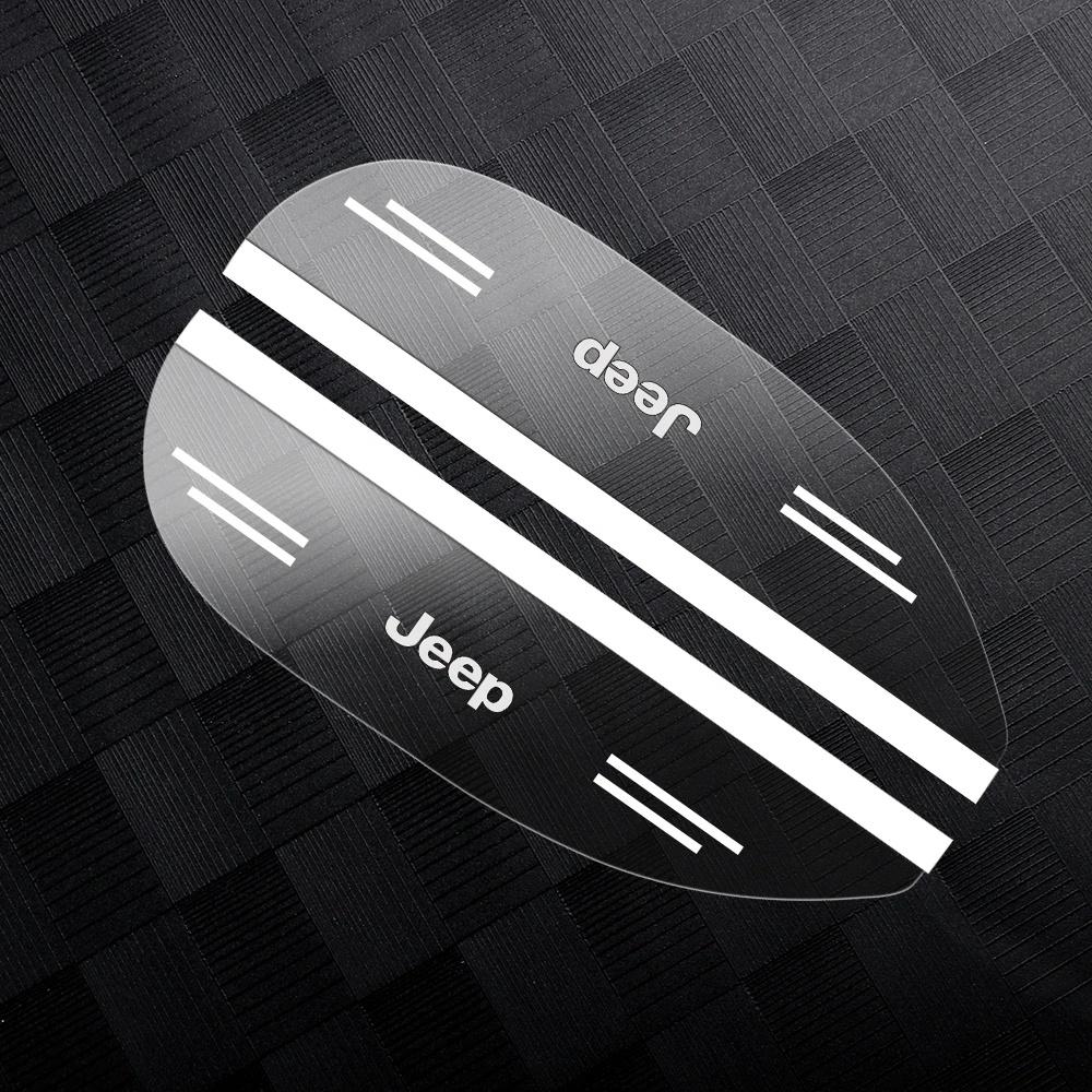Transparent Car Side Mirror Rain Eyebrow for Jeep Wrangler Renegade Gladiator Anti-Glare Waterproof Rearview Mirror Rain Shield ALP1