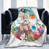 Lana Del Rey Singer Blankets Flannel Summer Portable Ultra-Soft Throw Blankets for Bedding Bedroom Bedspreads