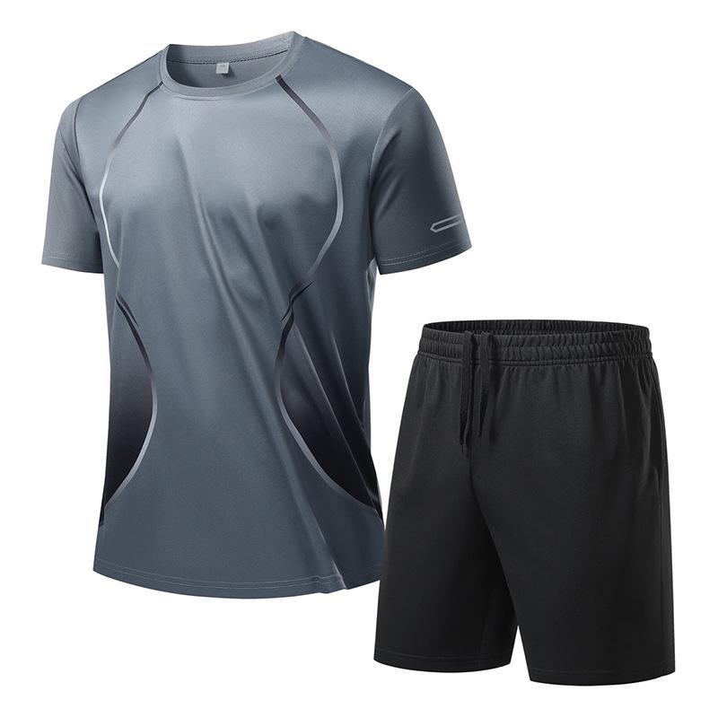 European-Style Basketball Short Sleeve Set: Casual Sporty Couple Outfit