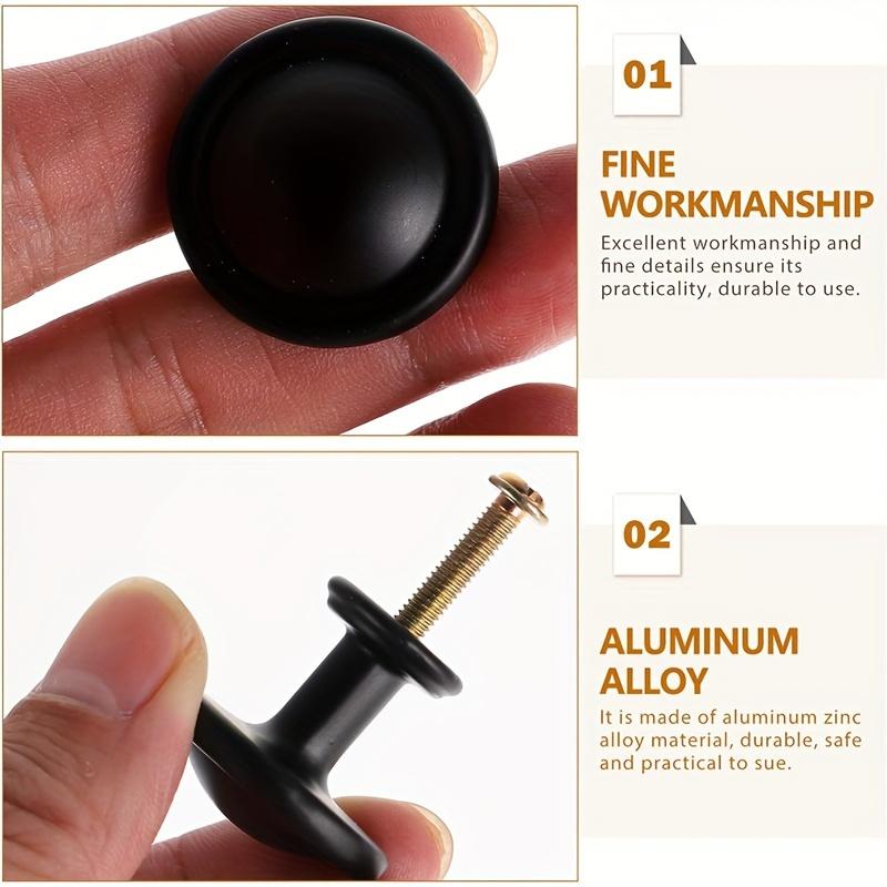 20 шт. Ручки для шкафа, матовые черные ручки для ящиков комода, ручки для дверей шкафа, с винтами