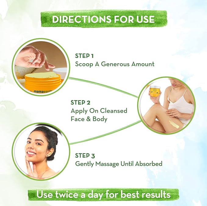 Mamaearth Ubtan Зимний питательный крем от холода с куркумой и шафраном для сияющего увлажнения – 200 г