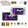 Android Car Radio Multimedia Player Stereo 2 DIN For Ford Focus 2007 Mondeo S-max C MAX Kuga Galaxy Fiesta Transit Fusion Navi BT GPS Wifi 1+16GB