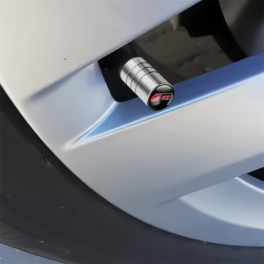 ADMVN1 For Volkswagen VW R Polo Passat Rline Golf 4 5 6 Tiguan Jetta GTI Bora Car Tire Valve Caps Metal Wheel Dust Covers Accessories