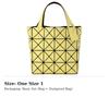 ISSEY MIYAKE Polyvinyl Chloride Small Square Bag Handbag Women's Yellow BB31-AG651-51