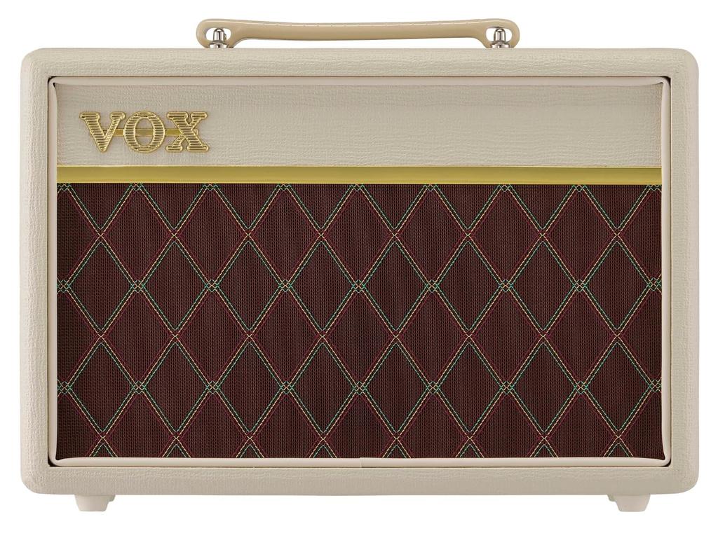 VOX Pathfinder 10 Cream Компактный гитарный усилитель 10 Вт Чистый звук Идеально подходит для домашних занятий и с разъемом для наушников Усилитель, Overdrive, Запись,