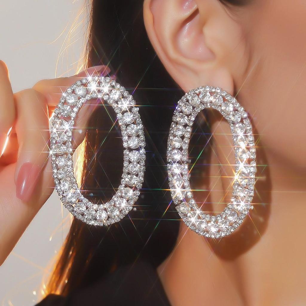 Роскошные клипсы-кисточки со стразами для женщин - Свадебные аксессуары