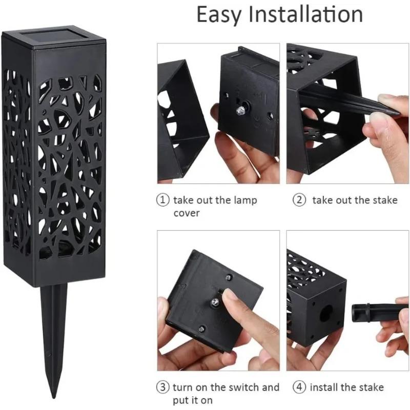 1000 мАч уличный солнечный светильник водонепроницаемый садовый газонный светильник для паркового ландшафта двора балкона украшение солнечный ретро-светильник для скрытой дорожки