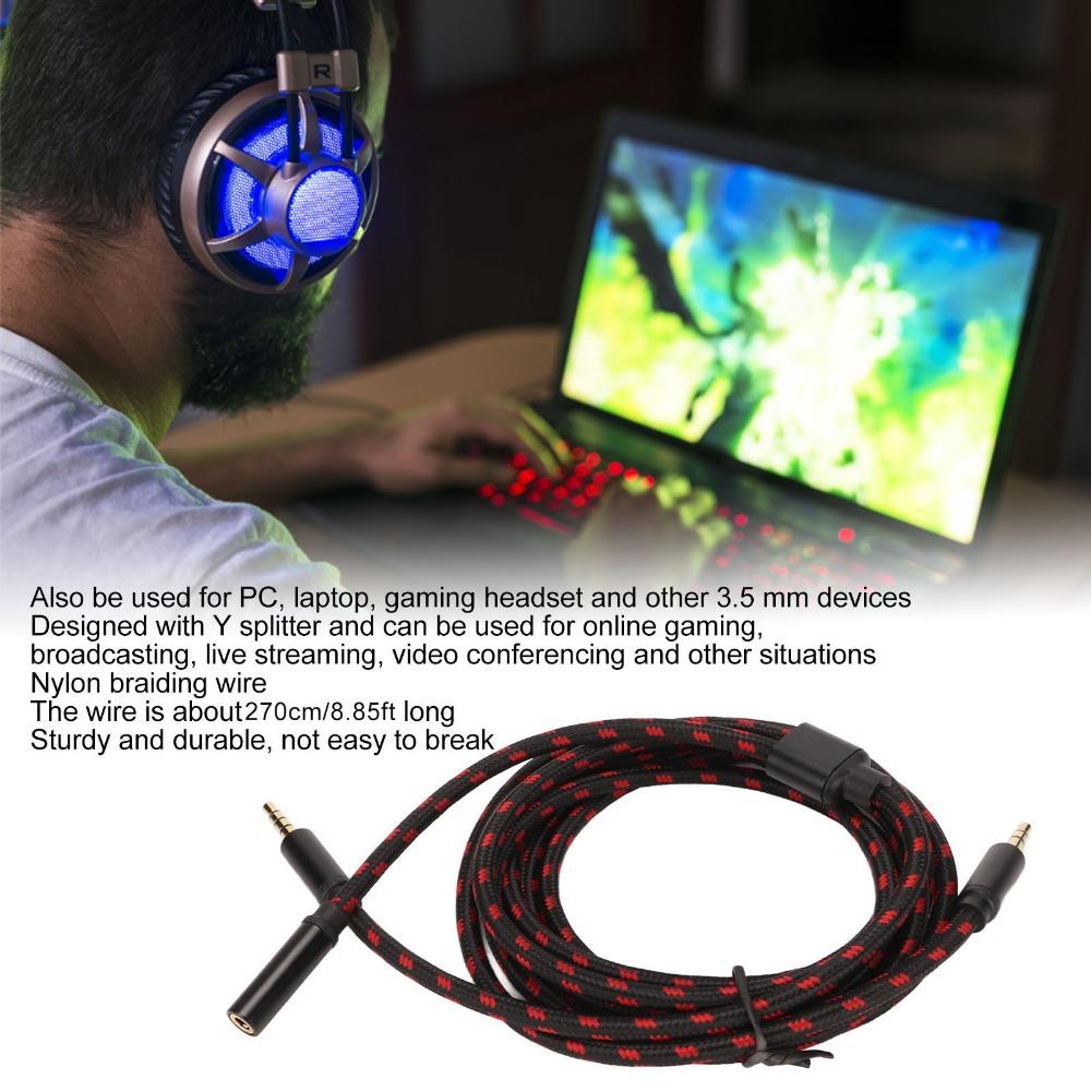 Plug and Play Chat Adapter Cable for Elgato HD60 S S HD60 X HD60PRO for PC, laptop, gaming headset