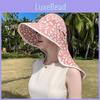Летняя шляпа от солнца с широкими полями для женщин из дышащего полиэстера для защиты от солнца на открытом воздухе