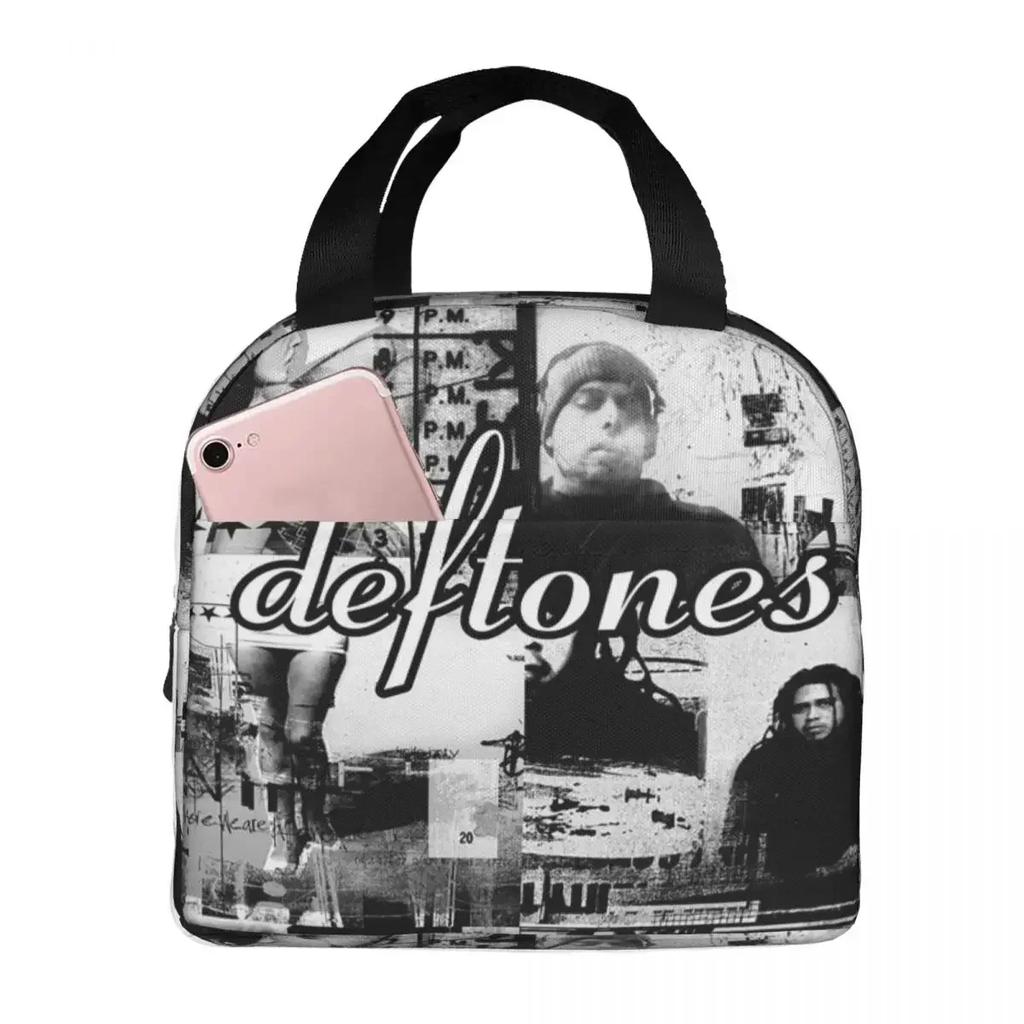 Deftones Rock Band Ohms White Pony Insulated Lunch Bag for School Cooler Thermal Food Box Tote Leakproof Lunch Boxes Container