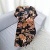Sennu New Arrival Summer Silk Dress Women's Lower Mid Length Long Length Skirt Printed Mulberry Silk Women's A- Line Skirt