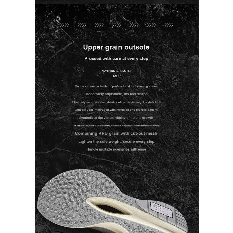 Li Ning Trendy Versatile Non-Slip Wear-Resistant Low-Top Casual Shoes Unisex Casual Shoes Red Black AZGU043-7