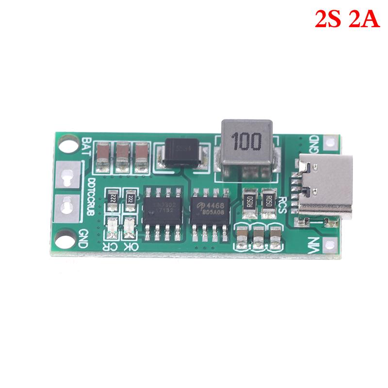 Тип C Bms 2S 3S 4S 1A 2A 4A 18650 Плата зарядного устройства для литиевой батареи Usb C модуль