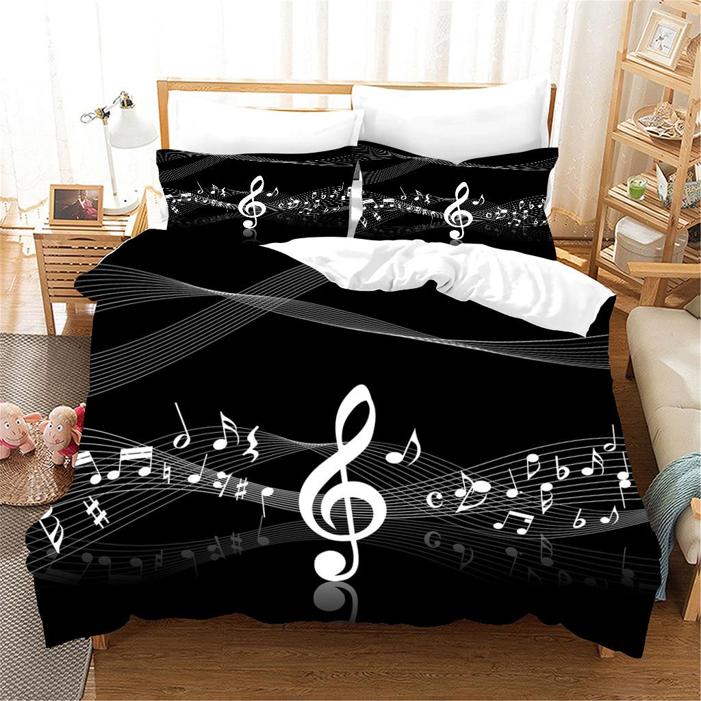 Музыкальные Ноты Hd Тутте Большой Постельный Лен Пододеяльник 90 Материал из Матовой Ткани