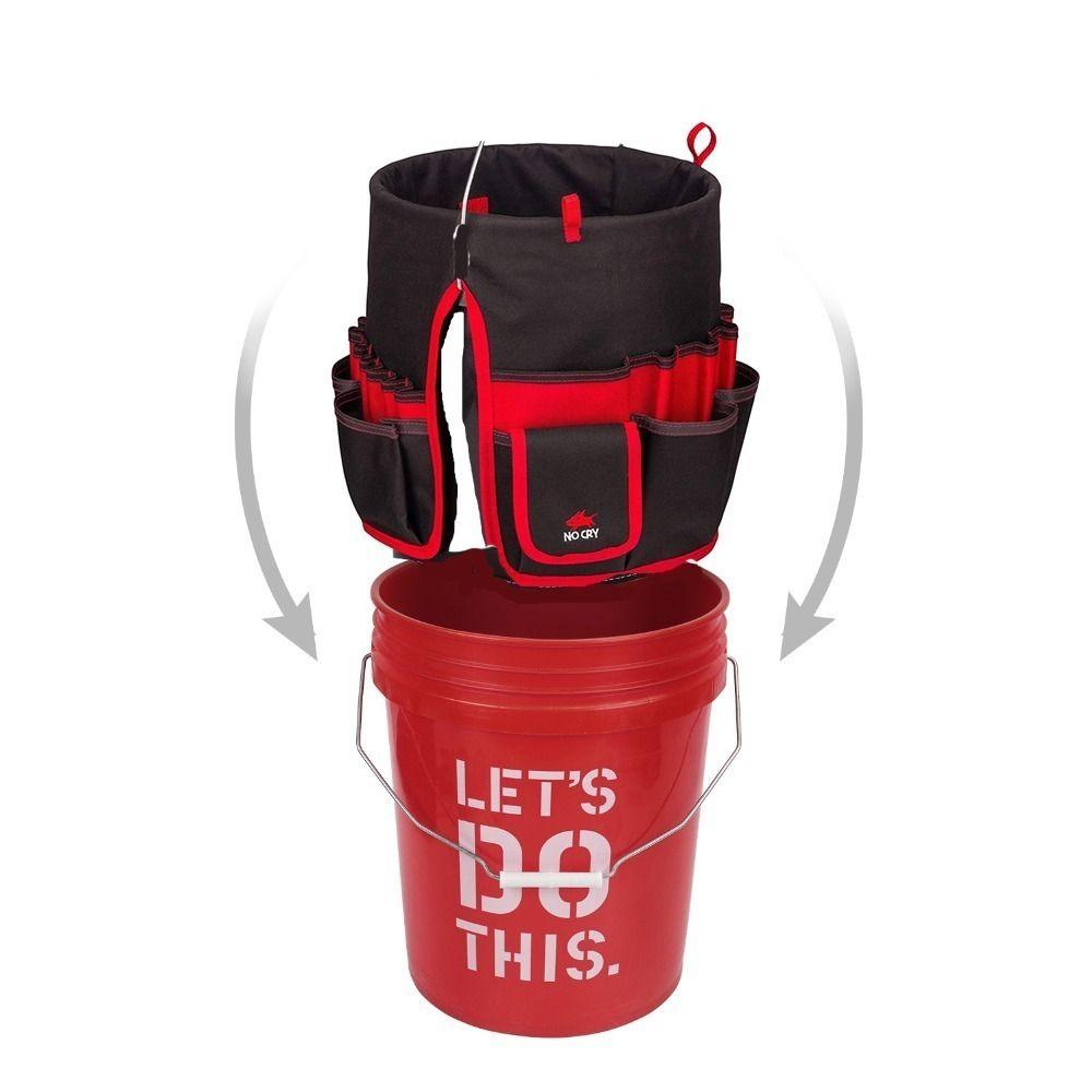 42 сетки сумка для садовых инструментов ткань Оксфорд сумка для ручного инструмента ведро органайзер сумка для деревообрабатывающих инструментов