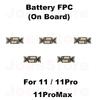 5 шт. Коннектор FPC аккумулятора для iPhone X XS XR 11 12 13 14 15 16 Pro Max 8 Plus Внутренний коннектор FPC аккумулятора Зажим Штекер Гибкий шлейф Запчасти
