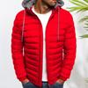 Мужское хлопковое пальто с капюшоном, застежкой-молнией, однотонная зимняя куртка с карманами, легкая зимняя верхняя одежда
